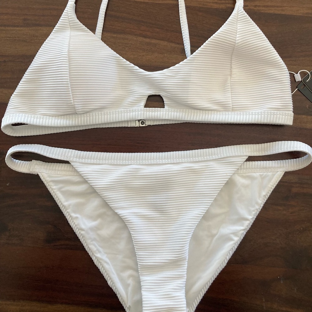 Olivia + Hank white bikini - NEW - Large
